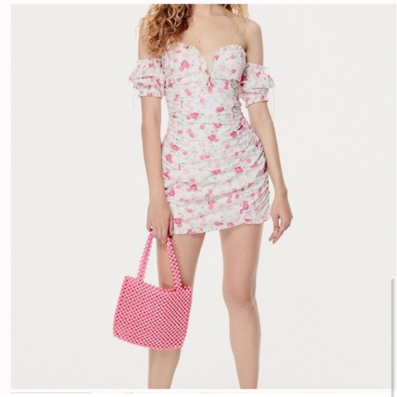 lace corset dress mini Belle Lace Trim Corset Mini Dress